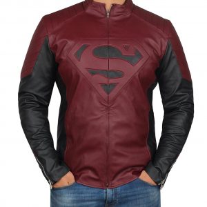 smallville Maroon Black Jacket