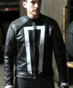 Alternative view of Ghost Rider White Stripe Jacket