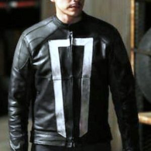 Alternative view of Ghost Rider White Stripe Jacket