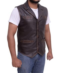 Alternative view of The Walking Dead Hell on Wheels Leather Vest