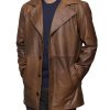Batman Dawn Of Justice Knightmare Brown Distressed Leather Coat