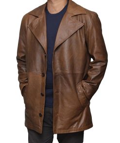 Batman Dawn Of Justice Knightmare Brown Distressed Leather Coat