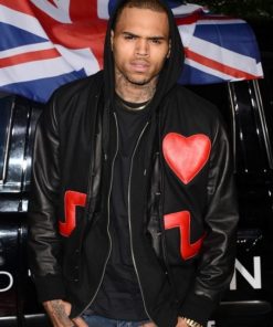 Alternative view of Chris Brown Love Not Hate Valentines Unisex Jacket