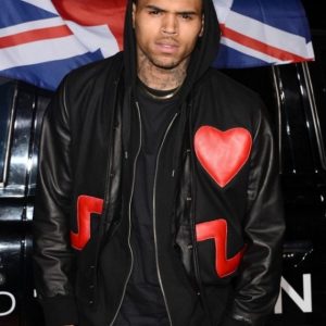 Alternative view of Chris Brown Love Not Hate Valentines Unisex Jacket