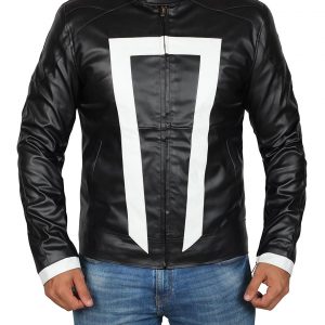 Ghost Rider White Stripe Jacket