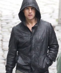 Alternative view of Tom Cruise Mission Impossible 4 Leather Jacket