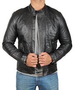 Alternative view of Tom Cruise Mission Impossible 5 Black Leather Jacket