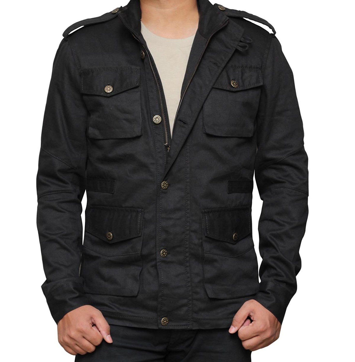 Punisher Jon Bernthal Daredevil Black Cotton Jacket Celebs Costumes