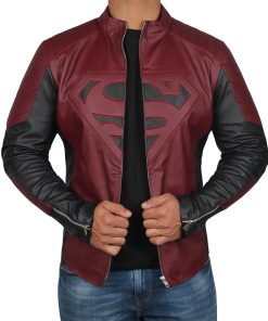 Alternative view of Smallville Clark Kent Maroon Style Jacket