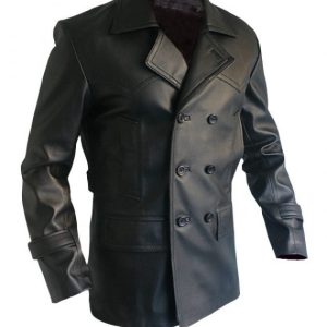 Alternative view of Dr Who Leather Coat