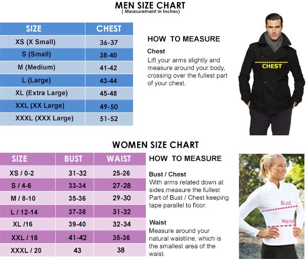 Xl Jacket Size Chart