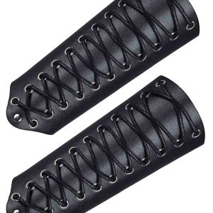2 Pack Leather Arm Guards Gauntlet Leather Gauntlet