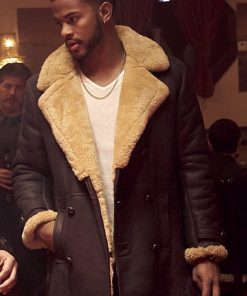 Superfly Trevor Jackson Brown Leather Coat