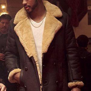 Superfly Trevor Jackson Brown Leather Coat