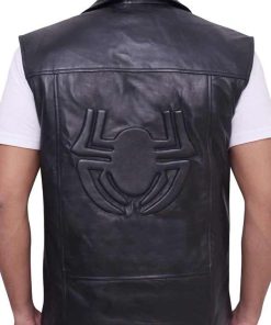 Alternative view of Spider Man Noir Leather Vest