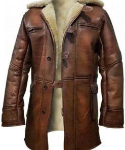 Winter Shearling Leather Coat