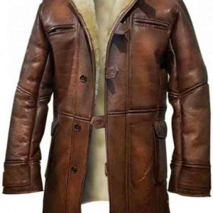 Winter Shearling Leather Coat