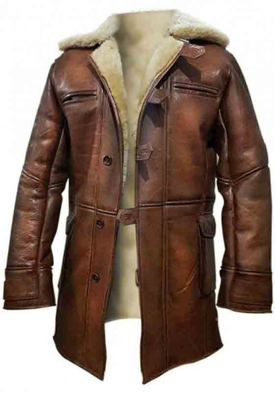 Winter Shearling Leather Coat