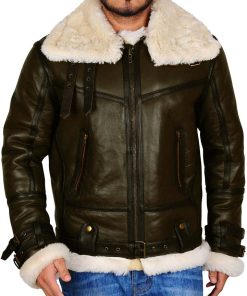 B3 Bomber Shearling Leather Jacket