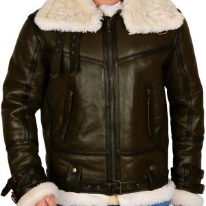 B3 Bomber Shearling Leather Jacket