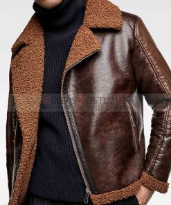 Dean Ambrose Brown Shearling Jacket