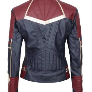 Alternative view of Captain Marvel Leather Jacket