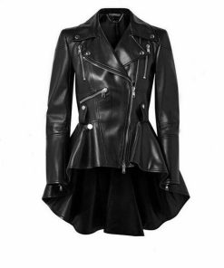 New Womens Ladies Black LambSkin Slim Fit Leather Jacket Real Leather