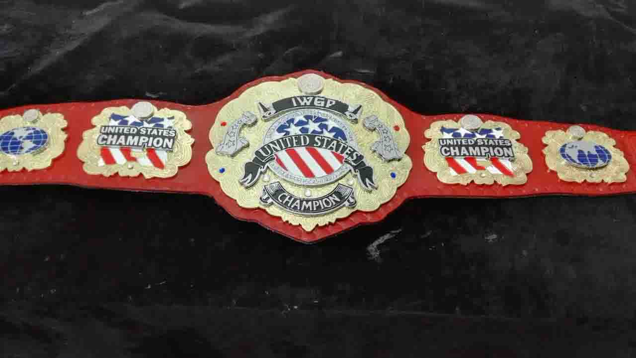 IWGP US World Heavyweight Championship Wrestling Belt DUAL Plated Adult Size 