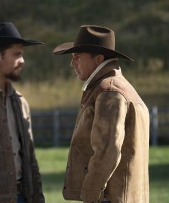 Alternative view of Yellowstone S03 Kevin Costner Shearling Jacket