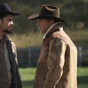 Alternative view of Yellowstone S03 Kevin Costner Shearling Jacket