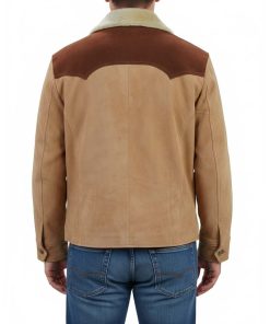 Alternative view of Yellowstone S03 Kevin Costner Shearling Jacket