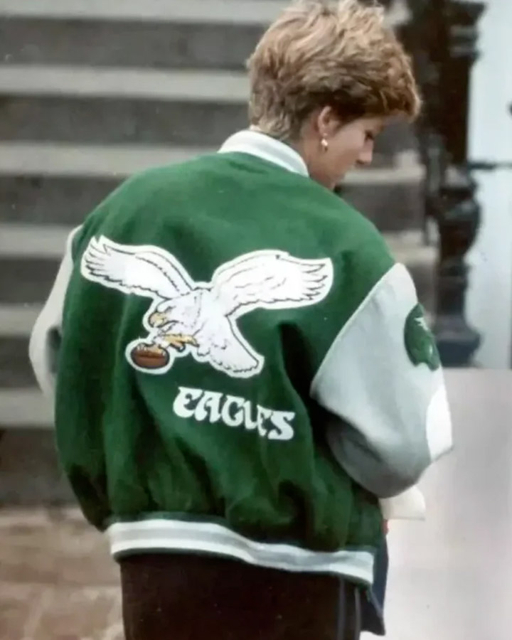 90s eagles letterman jacket