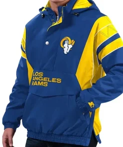 LA Rams Home Team Blue Starter Pullover Hoodie Jacket