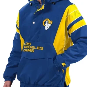 LA Rams Home Team Blue Starter Pullover Hoodie Jacket