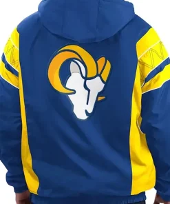 Alternative view of LA Rams Home Team Blue Starter Pullover Hoodie Jacket