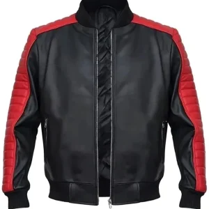 Alternative view of Miami Vice Stunt Team Ryan Gosling Black Leather Jacket