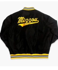 Alternative view of Missouri Tigers Vintage Mizzou Script Black Bomber Jacket