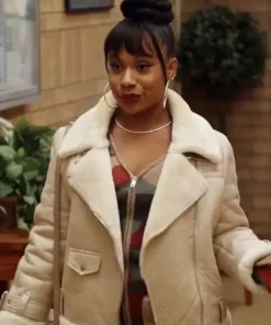 Amber Abbott Elementary Shearling Leather Jacket