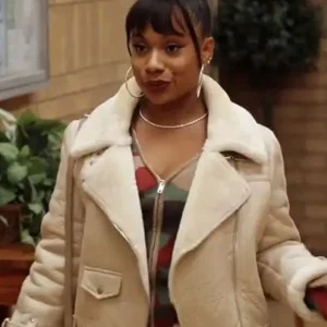 Amber Abbott Elementary Shearling Leather Jacket