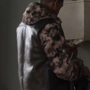 Buy Lovell Adams-Gray Power Book Ghost Dru Tejada Shearling Brown Leather Vest