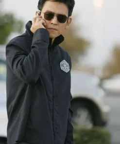 Flashforward John Cho Black Cotton Jacket