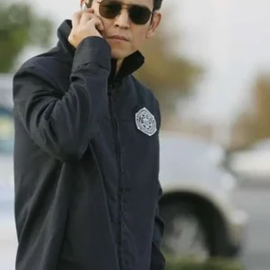 Flashforward John Cho Black Cotton Jacket