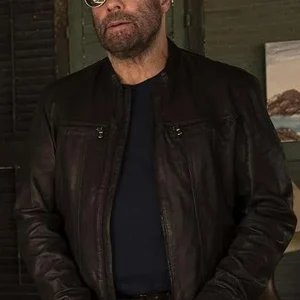 John Travolta Cash Out 2024 Black Leather Jacket