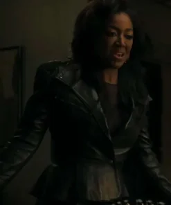 Raquel Thomas Power Book III Raising Kanan Black Leather Jacket