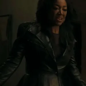 Raquel Thomas Power Book III Raising Kanan Black Leather Jacket