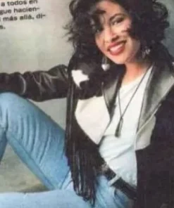 Se_le_na Quin_tanil_la Black Fringe Jacket sale