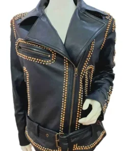 Selena Quintanilla Black Leather Coat sale