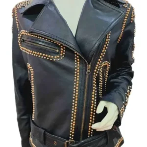 Selena Quintanilla Black Leather Coat sale