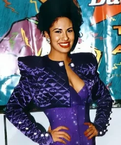 Selena Quintanilla Purple Quilted Jacket