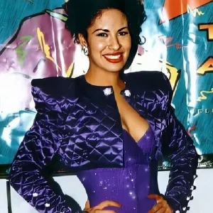 Selena Quintanilla Purple Quilted Jacket